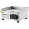 imageVEVOR Commercial Electric Griddle 22quot 1600W Countertop Flat Top Griddle Stainless Steel Teppanyaki Grill wIron Cooking Plate 122572 Adjustable Temp Control 2 Shovels ampamp Brushes 110V14 inch