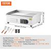 imageVEVOR Commercial Electric Griddle 22quot 1600W Countertop Flat Top Griddle Stainless Steel Teppanyaki Grill wIron Cooking Plate 122572 Adjustable Temp Control 2 Shovels ampamp Brushes 110V22inch 110VUS Plug