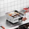 imageVEVOR Commercial Electric Griddle 22quot 1600W Countertop Flat Top Griddle Stainless Steel Teppanyaki Grill wIron Cooking Plate 122572 Adjustable Temp Control 2 Shovels ampamp Brushes 110V14 inch