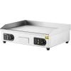 imageVEVOR Commercial Electric Griddle 22quot 1600W Countertop Flat Top Griddle Stainless Steel Teppanyaki Grill wIron Cooking Plate 122572 Adjustable Temp Control 2 Shovels ampamp Brushes 110V26inch110VNo Plug