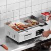 imageVEVOR Commercial Electric Griddle 22quot 1600W Countertop Flat Top Griddle Stainless Steel Teppanyaki Grill wIron Cooking Plate 122572 Adjustable Temp Control 2 Shovels ampamp Brushes 110V22inch 110VUS Plug
