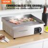imageVEVOR Commercial Electric Griddle 22quot 1600W Countertop Flat Top Griddle Stainless Steel Teppanyaki Grill wIron Cooking Plate 122572 Adjustable Temp Control 2 Shovels ampamp Brushes 110V22 inch