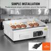 imageVEVOR Commercial Electric Griddle 22quot 1600W Countertop Flat Top Griddle Stainless Steel Teppanyaki Grill wIron Cooking Plate 122572 Adjustable Temp Control 2 Shovels ampamp Brushes 110V22inch 110VUS Plug