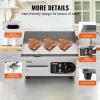 imageVEVOR Commercial Electric Griddle 22quot 1600W Countertop Flat Top Griddle Stainless Steel Teppanyaki Grill wIron Cooking Plate 122572 Adjustable Temp Control 2 Shovels ampamp Brushes 110V14 inch