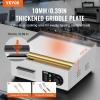 imageVEVOR Commercial Electric Griddle 22quot 1600W Countertop Flat Top Griddle Stainless Steel Teppanyaki Grill wIron Cooking Plate 122572 Adjustable Temp Control 2 Shovels ampamp Brushes 110V18 inch