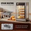 imageVEVOR Commercial Food Warmer Display for 14quot Pizza 4Tier Pizza Warmer with Rotary Steam Heating 86185 Temperature Control and Temp Display 25W Oven Light  Top LED for Pizza Shop Restaurant