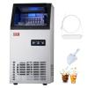 imageVEVOR Commercial Ice Maker 100lbs24H Ice Maker Machine with 28lbs Storage Capacity 40 Ice Cubes in 15 Minutes Freestanding Ice Maker for Bar Home Office Restaurant LED Display SelfCleaning100lbs24H