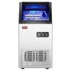 imageVEVOR Commercial Ice Maker 100lbs24H Ice Maker Machine with 28lbs Storage Capacity 40 Ice Cubes in 15 Minutes Freestanding Ice Maker for Bar Home Office Restaurant LED Display SelfCleaning100lbs24H