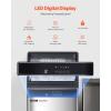 imageVEVOR Commercial Ice Maker Machine 120lbs24H Ice Maker Machine with 33lbs Storage Capacity 55 Ice Cubes in 15 Minutes LED Digital Display Freestanding SelfCleaning for Bar Office RestaurantWhite