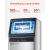 imageVEVOR Commercial Ice Maker Machine 120lbs24H Ice Maker Machine with 33lbs Storage Capacity 55 Ice Cubes in 15 Minutes LED Digital Display Freestanding SelfCleaning for Bar Office RestaurantWhite