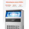 imageVEVOR Commercial Ice Maker Machine 130Lbs24H with 33Lbs Storage 45 Cubes per Cycle Stainless Steel Freestanding ampamp Under Counter Ice Maker with LED Display ampamp SelfCleaning for Home Bar Restaurantwhite