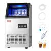 imageVEVOR Commercial Ice Maker Machine 130Lbs24H with 33Lbs Storage 45 Cubes per Cycle Stainless Steel Freestanding ampamp Under Counter Ice Maker with LED Display ampamp SelfCleaning for Home Bar Restaurantwhite