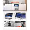 imageVEVOR Commercial Ice Maker Machine 130Lbs24H with 33Lbs Storage 45 Cubes per Cycle Stainless Steel Freestanding ampamp Under Counter Ice Maker with LED Display ampamp SelfCleaning for Home Bar RestaurantSilver