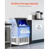 imageVEVOR Commercial Ice Maker Machine 130Lbs24H with 33Lbs Storage 45 Cubes per Cycle Stainless Steel Freestanding ampamp Under Counter Ice Maker with LED Display ampamp SelfCleaning for Home Bar Restaurantwhite