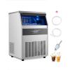 imageVEVOR Commercial Ice Maker Machine 130Lbs24H with 33Lbs Storage 45 Cubes per Cycle Stainless Steel Freestanding ampamp Under Counter Ice Maker with LED Display ampamp SelfCleaning for Home Bar Restaurantwhite