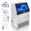 imageVEVOR Commercial Ice Maker Machine 130Lbs24H with 33Lbs Storage 45 Cubes per Cycle Stainless Steel Freestanding ampamp Under Counter Ice Maker with LED Display ampamp SelfCleaning for Home Bar Restaurantwhite