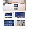 imageVEVOR Commercial Ice Maker Machine 130Lbs24H with 33Lbs Storage 45 Cubes per Cycle Stainless Steel Freestanding ampamp Under Counter Ice Maker with LED Display ampamp SelfCleaning for Home Bar Restaurantwhite