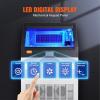 imageVEVOR Commercial Ice Maker Machine 130Lbs24H with 33Lbs Storage 45 Cubes per Cycle Stainless Steel Freestanding ampamp Under Counter Ice Maker with LED Display ampamp SelfCleaning for Home Bar RestaurantSilver