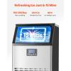 imageVEVOR Commercial Ice Maker Machine 130Lbs24H with 33Lbs Storage 45 Cubes per Cycle Stainless Steel Freestanding ampamp Under Counter Ice Maker with LED Display ampamp SelfCleaning for Home Bar RestaurantBlack