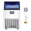 imageVEVOR Commercial Ice Maker Machine 130Lbs24H with 33Lbs Storage 45 Cubes per Cycle Stainless Steel Freestanding ampamp Under Counter Ice Maker with LED Display ampamp SelfCleaning for Home Bar RestaurantBlack