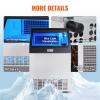 imageVEVOR Commercial Ice Maker Machine 130Lbs24H with 33Lbs Storage 45 Cubes per Cycle Stainless Steel Freestanding ampamp Under Counter Ice Maker with LED Display ampamp SelfCleaning for Home Bar Restaurantwhite