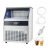 imageVEVOR Commercial Ice Maker Machine 130Lbs24H with 33Lbs Storage 45 Cubes per Cycle Stainless Steel Freestanding ampamp Under Counter Ice Maker with LED Display ampamp SelfCleaning for Home Bar Restaurantwhite