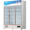 imageVEVOR Commercial Merchandiser Refrigerator Triple Glass Doors Cubic Ft Upright Display Beverage Cooler 79quot Tall x 60quot Width Fridge with LED Lighting for Drink Wine Soda Gold 35 cuft35 cuft