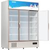 imageVEVOR Commercial Merchandiser Refrigerator Triple Glass Doors Cubic Ft Upright Display Beverage Cooler 79quot Tall x 60quot Width Fridge with LED Lighting for Drink Wine Soda Gold 35 cuft35 cuft