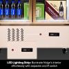 imageVEVOR Commercial Merchandiser Refrigerator Triple Glass Doors Cubic Ft Upright Display Beverage Cooler 79quot Tall x 60quot Width Fridge with LED Lighting for Drink Wine Soda Gold 35 cuft23 cuft