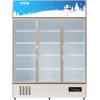 imageVEVOR Commercial Merchandiser Refrigerator Triple Glass Doors Cubic Ft Upright Display Beverage Cooler 79quot Tall x 60quot Width Fridge with LED Lighting for Drink Wine Soda Gold 35 cuft35 cuft