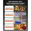 imageVEVOR Commercial Merchandiser Refrigerator Triple Glass Doors Cubic Ft Upright Display Beverage Cooler 79quot Tall x 60quot Width Fridge with LED Lighting for Drink Wine Soda Gold 35 cuft23 cuft