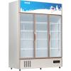 imageVEVOR Commercial Merchandiser Refrigerator Triple Glass Doors Cubic Ft Upright Display Beverage Cooler 79quot Tall x 60quot Width Fridge with LED Lighting for Drink Wine Soda Gold 35 cuft35 cuft