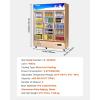 imageVEVOR Commercial Merchandiser Refrigerator Triple Glass Doors Cubic Ft Upright Display Beverage Cooler 79quot Tall x 60quot Width Fridge with LED Lighting for Drink Wine Soda Gold 35 cuft35 cuft