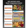 imageVEVOR Commercial Merchandiser Refrigerator Triple Glass Doors Cubic Ft Upright Display Beverage Cooler 79quot Tall x 60quot Width Fridge with LED Lighting for Drink Wine Soda Gold 35 cuft35 cuft