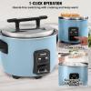imageVEVOR Commercial Rice Cooker 40Cup Rice Cooker 845 Qt  8 Liter Large Rice Cooker and Warmer with Nonstick Inner Pot Fast Cooking and 24Hour Keep Warm with Rice Cup and Paddle for Restaurant40 CUPS COOKED RICE