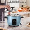 imageVEVOR Commercial Rice Cooker 40Cup Rice Cooker 845 Qt  8 Liter Large Rice Cooker and Warmer with Nonstick Inner Pot Fast Cooking and 24Hour Keep Warm with Rice Cup and Paddle for Restaurant50 CUPS COOKED RICE