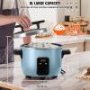 imageVEVOR Commercial Rice Cooker 40Cup Rice Cooker 845 Qt  8 Liter Large Rice Cooker and Warmer with Nonstick Inner Pot Fast Cooking and 24Hour Keep Warm with Rice Cup and Paddle for Restaurant40 CUPS COOKED RICE
