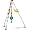 imageVEVOR Confined Space Tripod Kit 1800 lbs Winch Confined Space Tripod 7 Legs and 98 Cable Confined Space Rescue Tripod 328 Fall Protection Harness Storage Bag for Traditional Confined Spaces1200 lbs wHarness