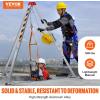 imageVEVOR Confined Space Tripod Kit 1800 lbs Winch Confined Space Tripod 7 Legs and 98 Cable Confined Space Rescue Tripod 328 Fall Protection Harness Storage Bag for Traditional Confined Spaces1800 lbs wHarness