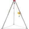 imageVEVOR Confined Space Tripod Kit 1800 lbs Winch Confined Space Tripod 7 Legs and 98 Cable Confined Space Rescue Tripod 328 Fall Protection Harness Storage Bag for Traditional Confined Spaces1200lbs