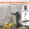 imageVEVOR Confined Space Tripod Kit 1800 lbs Winch Confined Space Tripod 7 Legs and 98 Cable Confined Space Rescue Tripod 328 Fall Protection Harness Storage Bag for Traditional Confined Spaces2600 lbs wHarness