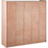 imageVEVOR Cubby Mobile Tray Storage Cabinet 20Compartment Cubby Storage Shelf Cubby Storage Cabinet 4 x 5 Classroom Cubbies Classroom Furniture for Home Daycare and Preschool Natural5Section