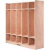 imageVEVOR Cubby Mobile Tray Storage Cabinet 20Compartment Cubby Storage Shelf Cubby Storage Cabinet 4 x 5 Classroom Cubbies Classroom Furniture for Home Daycare and Preschool Natural5Section