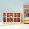 imageVEVOR Cubby Mobile Tray Storage Cabinet 20Compartment Cubby Storage Shelf Cubby Storage Cabinet 4 x 5 Classroom Cubbies Classroom Furniture for Home Daycare and Preschool Natural20Section
