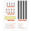 imageVEVOR E Track TieDown Rail Kit 32PCS 5FT ETracks Set Includes 8 Steel Rails ampamp 8 O Rings ampamp 8 TieOffs with DRing ampamp 8 End Caps Securing Accessories for Cargo Motorcycles and Bikes5FT28Pcs