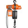 imageVEVOR Electric Chain Hoist 2200 lbs Load Capacity 10 ft Lifting Height 120V Single Phase Overhead Crane with Chain 10 ft Wired Remote Control for Garage Shop Hotel and HomeOrange  Black