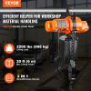 imageVEVOR Electric Chain Hoist 2200 lbs Load Capacity 10 ft Lifting Height 120V Single Phase Overhead Crane with Chain 10 ft Wired Remote Control for Garage Shop Hotel and HomeOrange  Black
