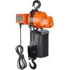 imageVEVOR Electric Chain Hoist 2200 lbs Load Capacity 10 ft Lifting Height 120V Single Phase Overhead Crane with Chain 10 ft Wired Remote Control for Garage Shop Hotel and HomeOrange  Black