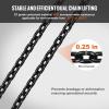 imageVEVOR Electric Chain Hoist 2200 lbs Load Capacity 10 ft Lifting Height 120V Single Phase Overhead Crane with Chain 10 ft Wired Remote Control for Garage Shop Hotel and HomeOrange  Black