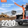 imageVEVOR Electric Pickup Truck Crane 1100 lbs Folding TruckMounted Bed Crane with Electric Winch 3500 lbs 360 Swivel for Lifting Goods in Construction Factory2200 lbs with Electric Winch 6000 lbs